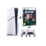 Sony PlayStation 5 Slim 1TB Disc Version with EA Sports FC 26 & Extra Controller