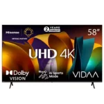 Hisense 58" 58A6 Series Smart 4k UHD Tv