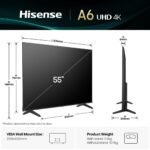 Hisense 55" 55A6Q Smart 4k VIDAA Tv - Image 2
