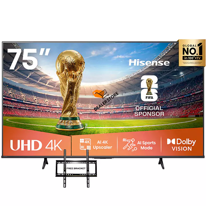 Hisense 75A6Q Smart 4k VIDAA Tv Hisense 75" 75A6Q Smart 4k VIDAA Tv - Image 1