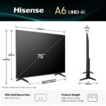 Hisense 75" 75A6Q Smart 4k VIDAA Tv - Image 2