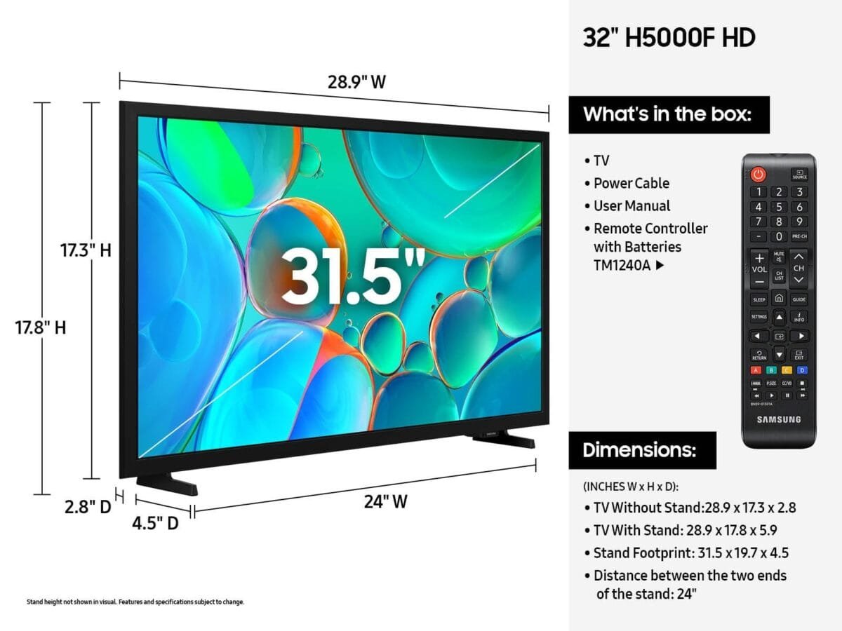 Samsung 32" Class HD H5000F Smart TV (2025) - Image 2