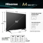 Hisense 50" 50A4Q Smart Vidaa FHD Tv - Image 2