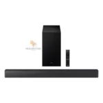 The image is showing the new Samsung 5.1CH HW-B750F Wireless Soundbar