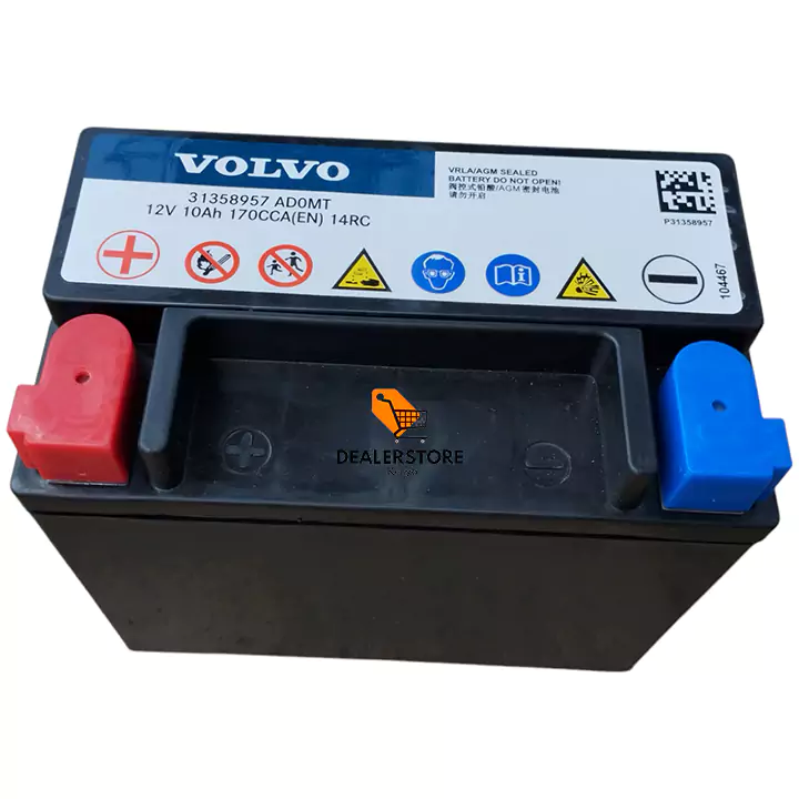 Volvo Auxiliary AGM Battery 12V 10Ah 170CCA (31358957)