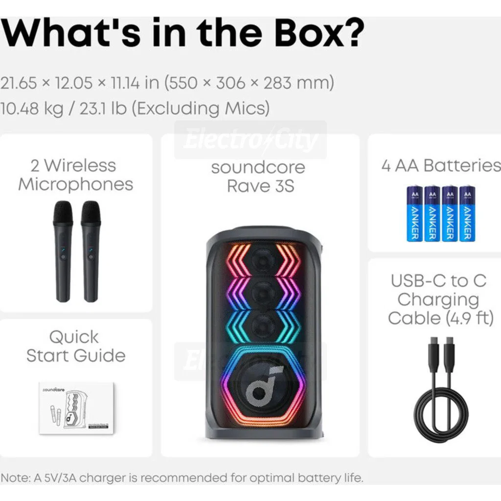 Anker Soundcore 3s Party Speaker With 2 Mics - Image 3