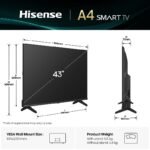 Hisense 43" 43A4Q Smart Vidaa OS FHD Tv - Image 2