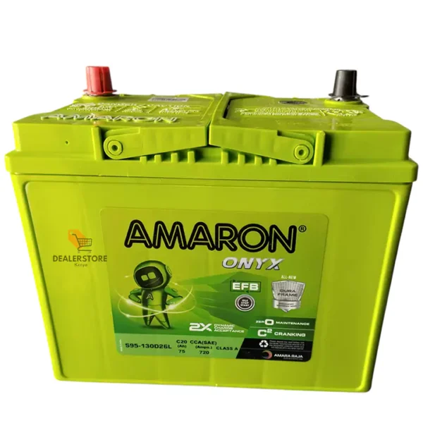 Amaron EFB S95 130D26L 12V 75Ah 720CCA Start-Stop Car Battery
