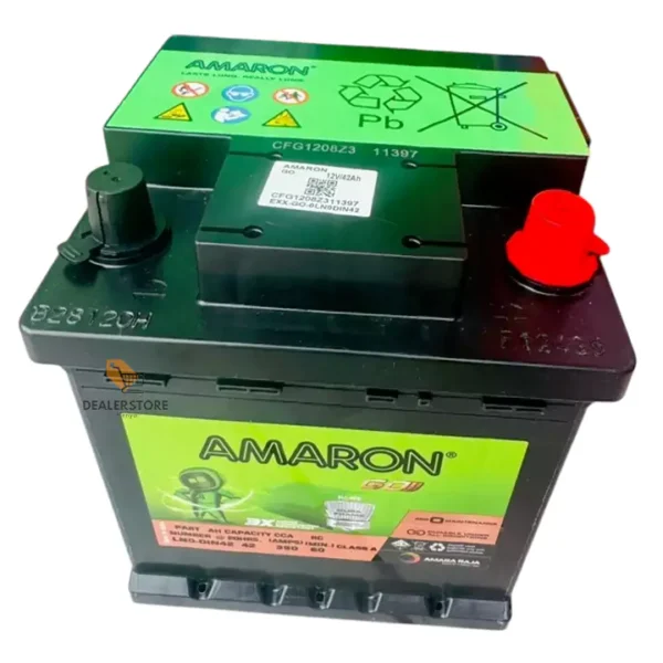 Amaron GO DIN42 12V 42Ah 390CCA MF Car Battery