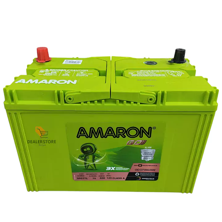 Amaron GO N70L 95D31L 12V 70Ah 600CCA SMF Car Battery