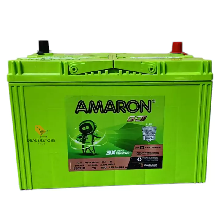 Amaron N70R Amaron GO N70R 95D31R 12V 70Ah 600CCA SMF Car Battery