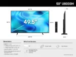 Samsung 50" U8000H Crystal Smart AI Tv - Image 2